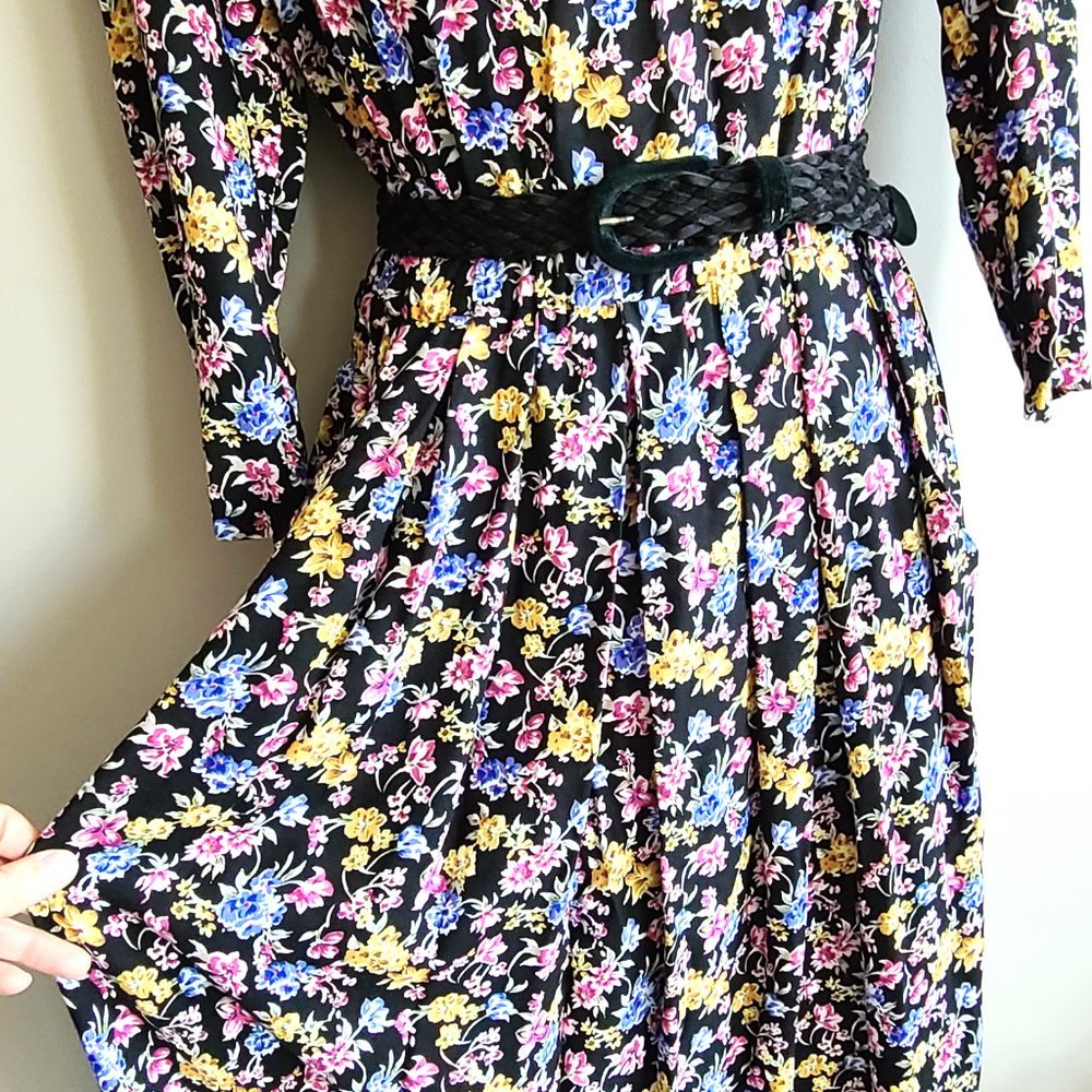Karin Stevens vintage new with tag floral summer maxi dress. New old stock. - Picture 5 of 11
